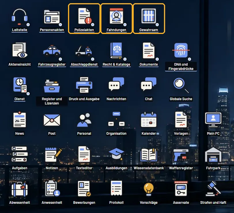 Polizei-Apps im LexoNET MDT